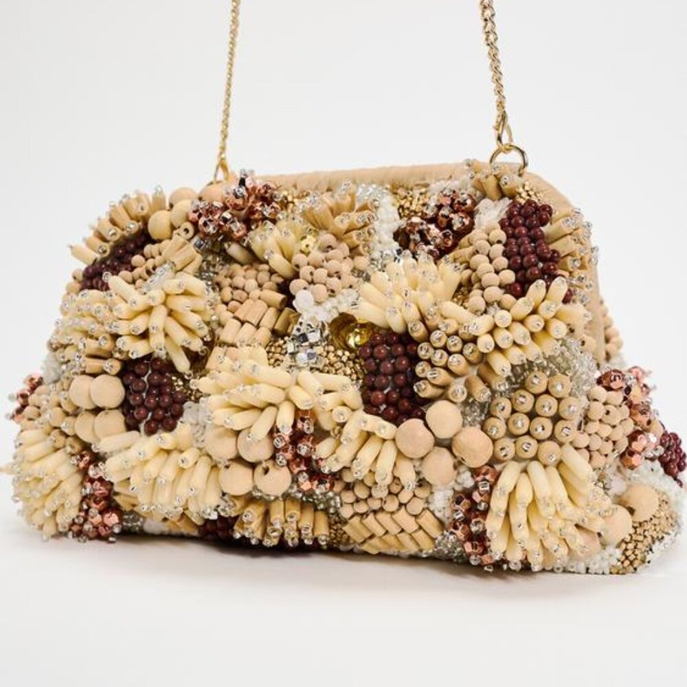 ZARA BEADED BAG - Picture 4 of 8